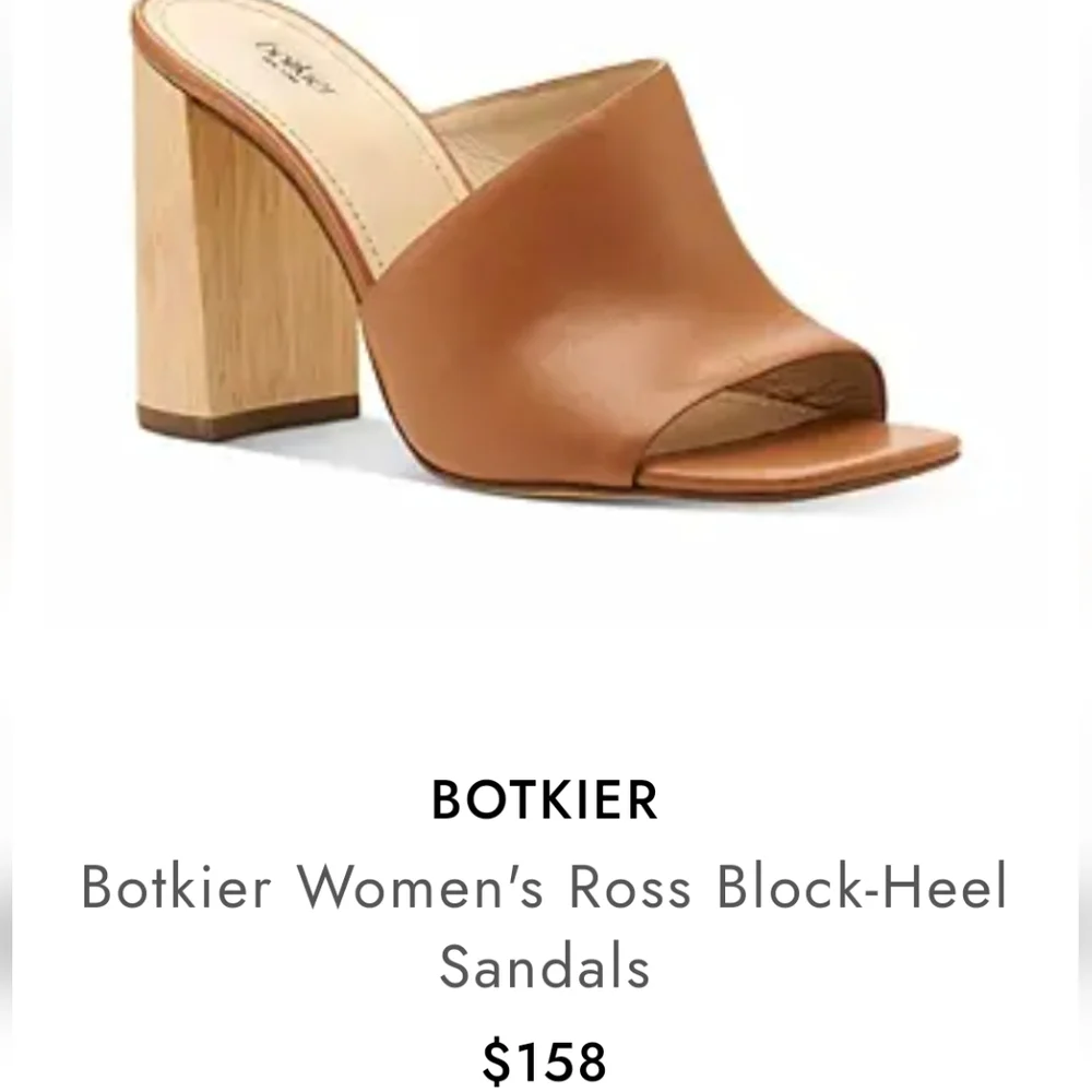 Botkier‎ Ross block heel leather sandals #072